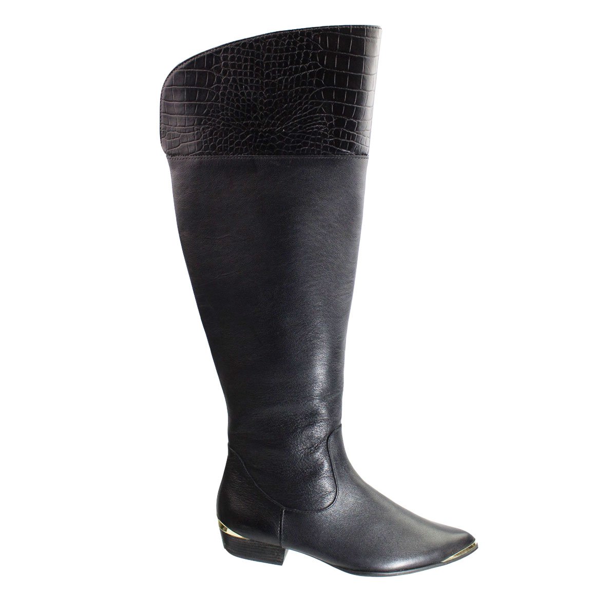 Bizz Store Bota Over The Knee Feminina Lilly's Closet Preta