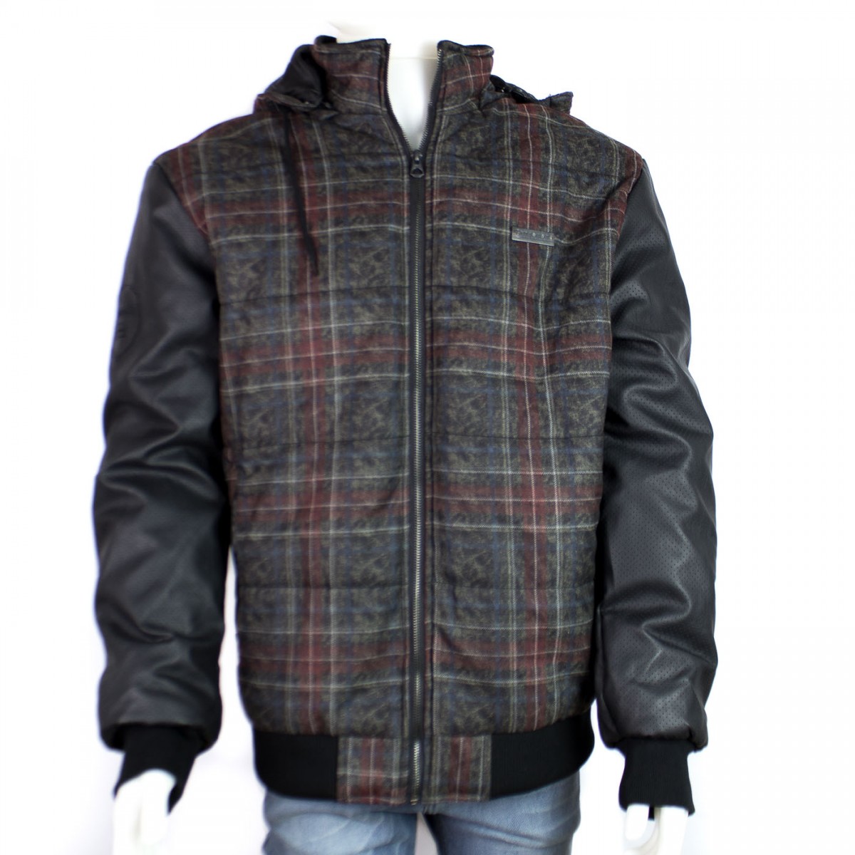 Bizz Store - Jaqueta Masculina Nicoboco Zap Flanela PU Xadrez