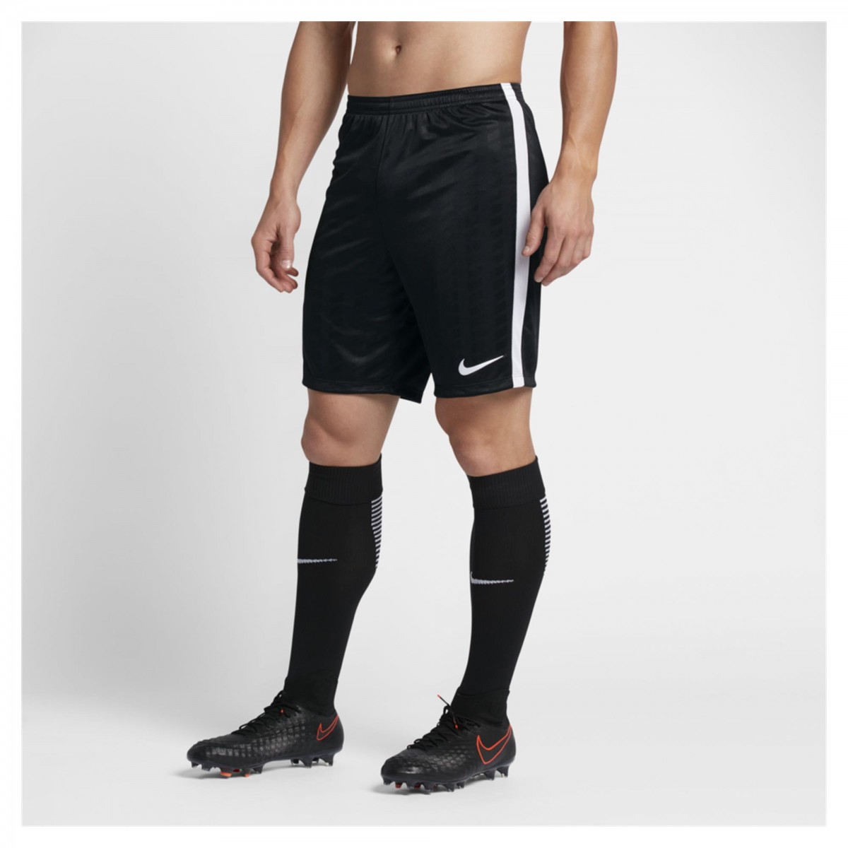 Bizz Store Shorts Masculino Nike Academy Jacquard Futebol Preto