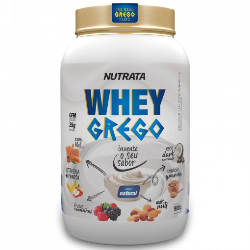 Proteína Whey Grego 900g - Nutrata