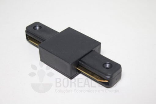 Conector Emenda Reta p/ Trilho Eletrificado Preto