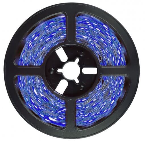 Fita LED 5050 Azul 5 Metros 300 Leds 12V IP65 Prova D'agua