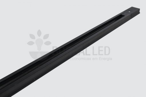 Trilho Eletrificado para Spot LED 1 Metro Bivolt Preto