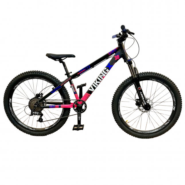 Comprar Bicicleta Dirt Tuff X-30 Sunrace 9v (Preto e Rosa