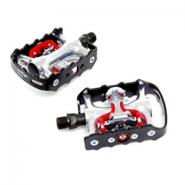 Wellgo WPD 998 Paire de pédales à clipser pour trekking VTT Shimano SPD
