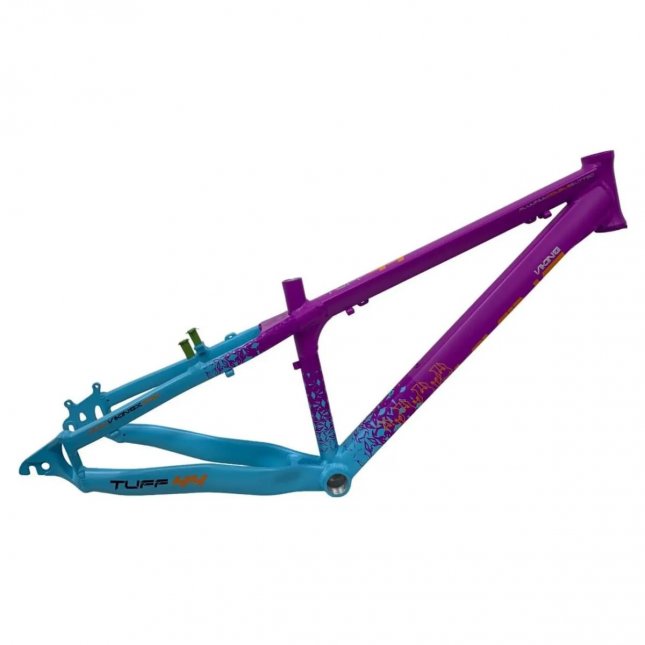 Comprar Quadro Freeride Aro 26 Modelo Dirt Tuff X-44 (Roxo e Azul