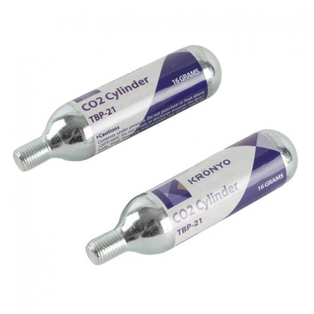 Kronyo CO2 Cylinders - 16g (2 Pack)