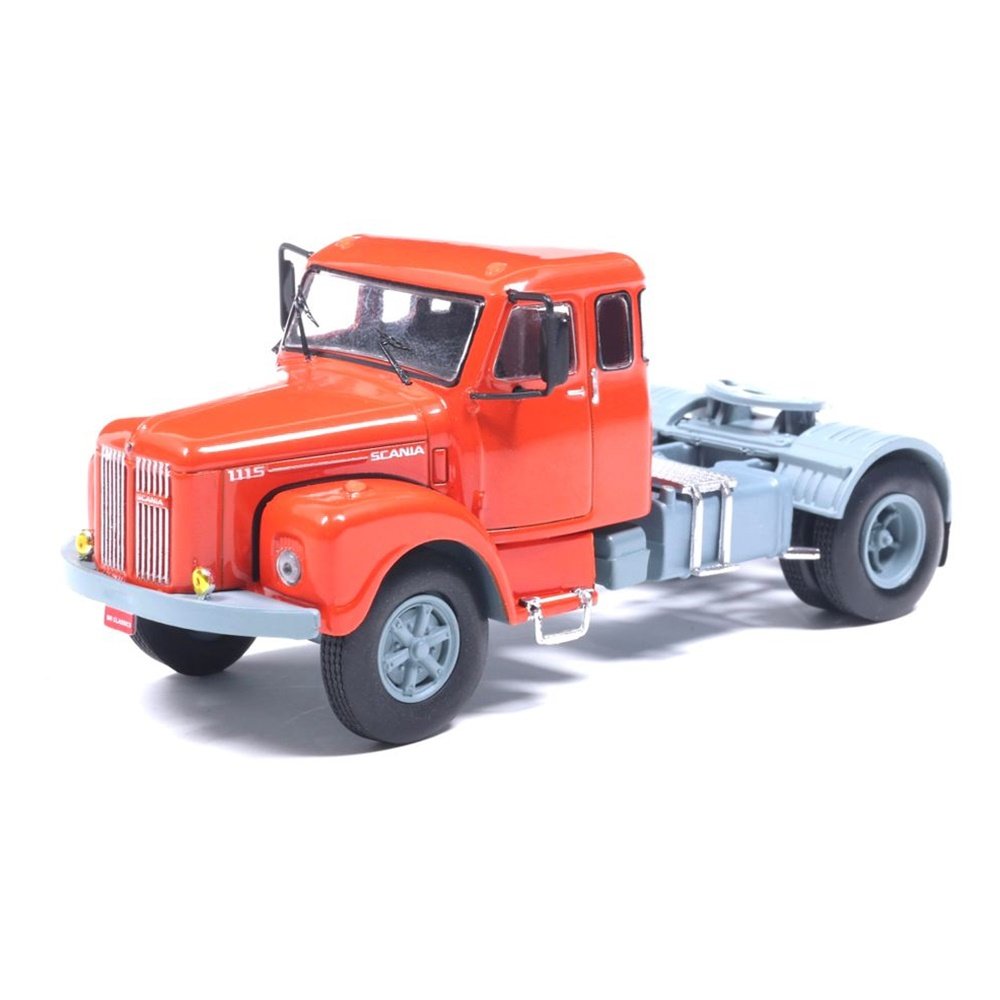 Miniatura Caminhão Scania 111S - Laranja - Series 2 - 1:64 - BR