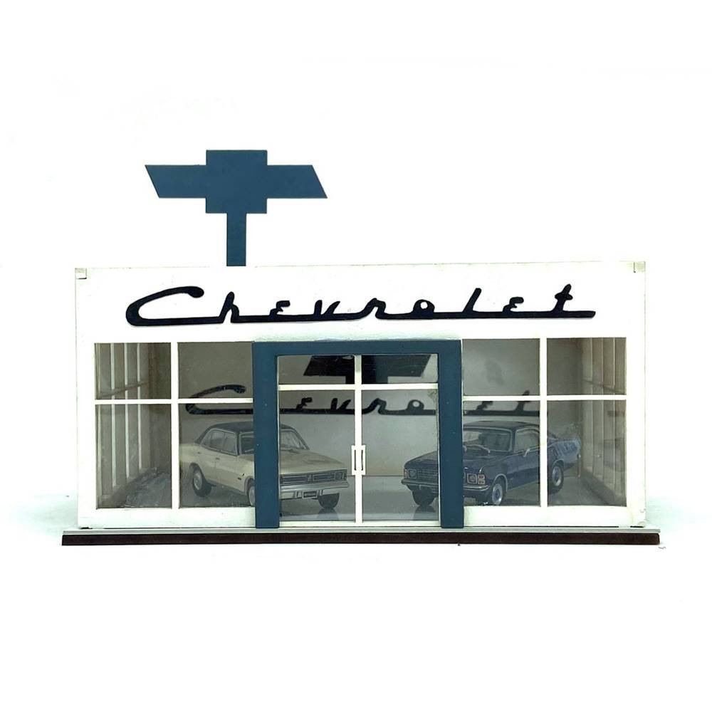 Miniatura Diorama Loja Chevrolet - 1:64 - Dio Studios