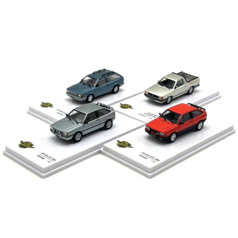 Série Completa 4 Miniaturas Volkswagen - Series 11 - 1:64 - BR