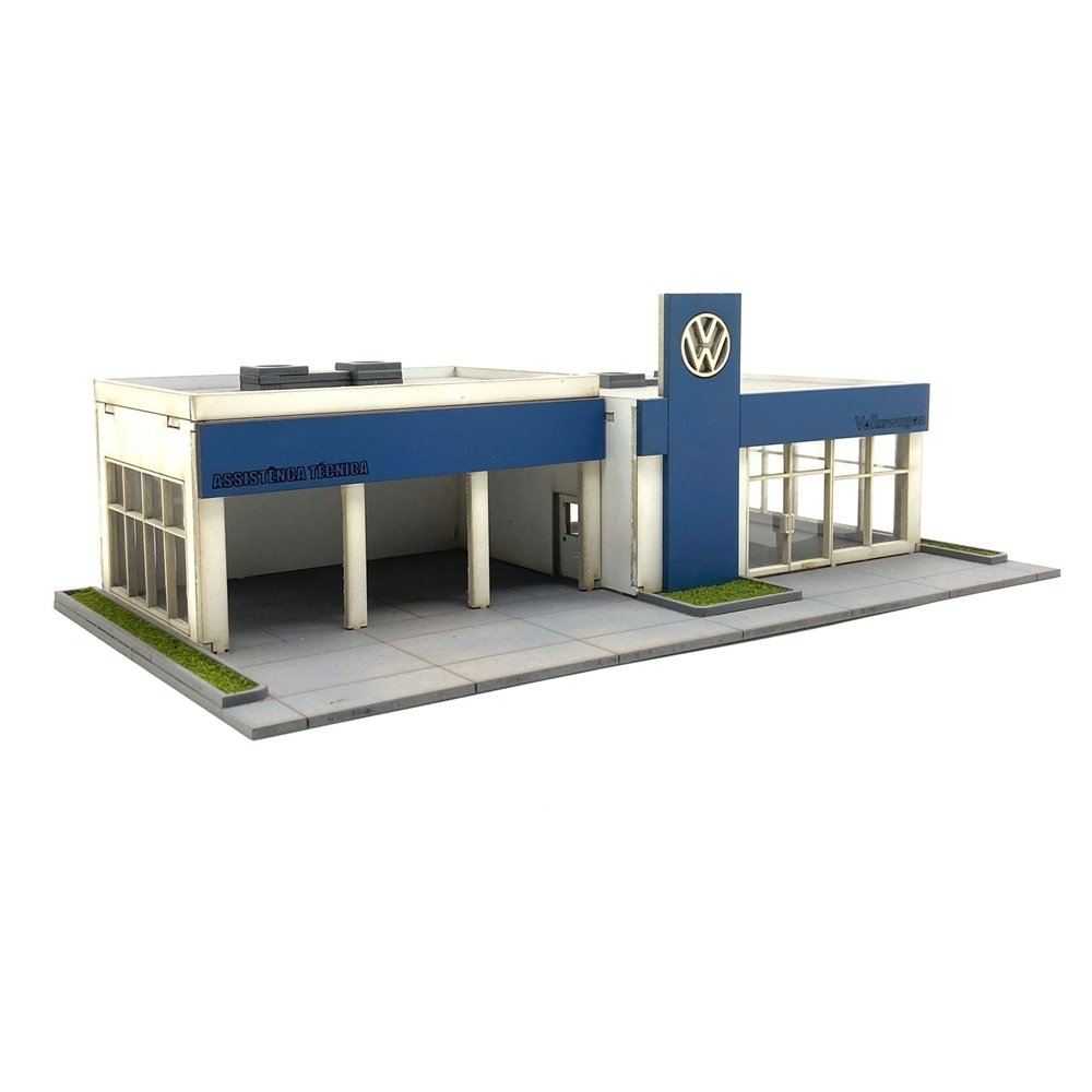 Miniatura Diorama Concessionária Volkswagen - 1:64 - Dio Studios