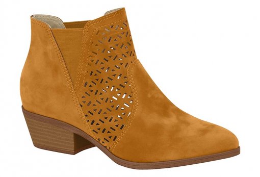 bota country cano curto com recorte