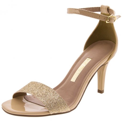 sandalia via marte dourada