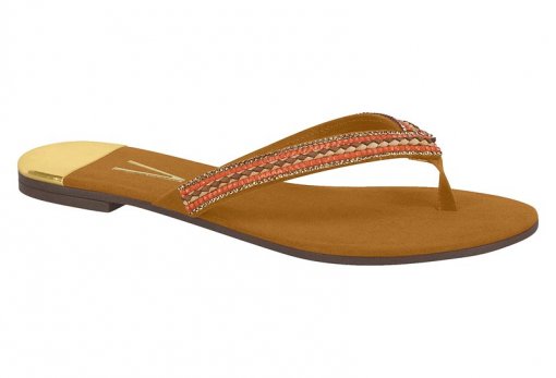 sandalia rasteira vizzano camurça