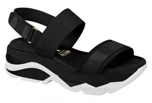 sandália flatform tratorada