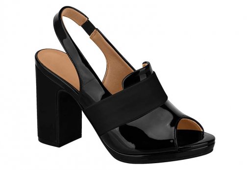 scarpin peep toe vizzano