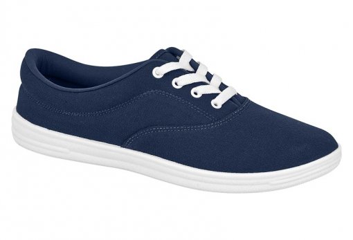 Tênis Casual Feminino Beira Rio Lona Marinho 73299