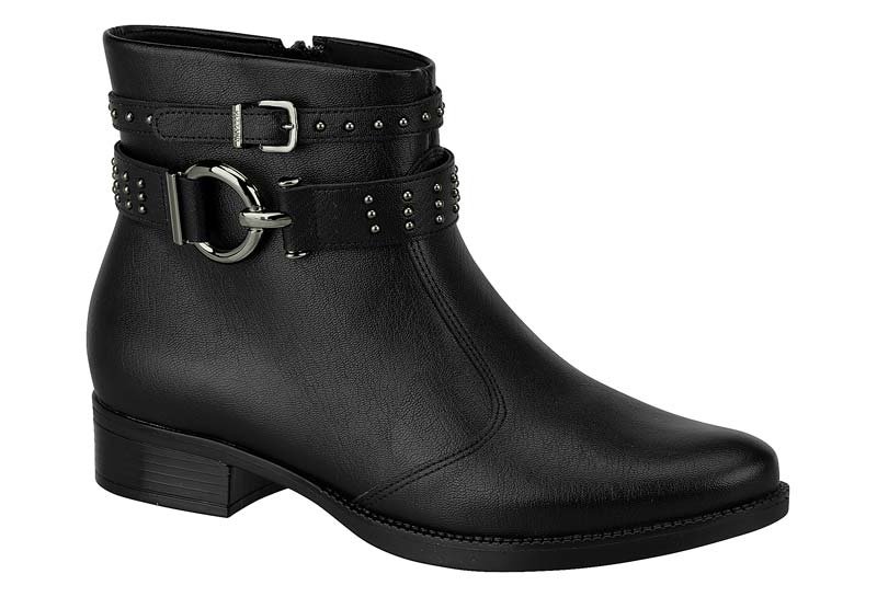 bota vizzano cano curto tiras e fivela