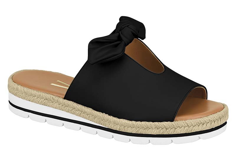 sandália flatform espadrille vizzano