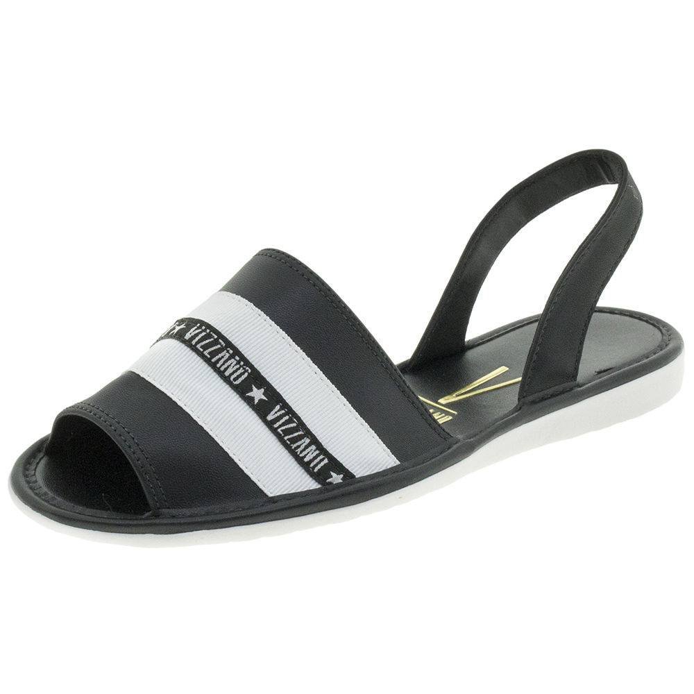 rasteira vizzano avarca preta