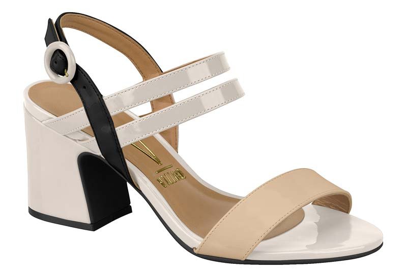 sandália feminina vizzano salto grosso