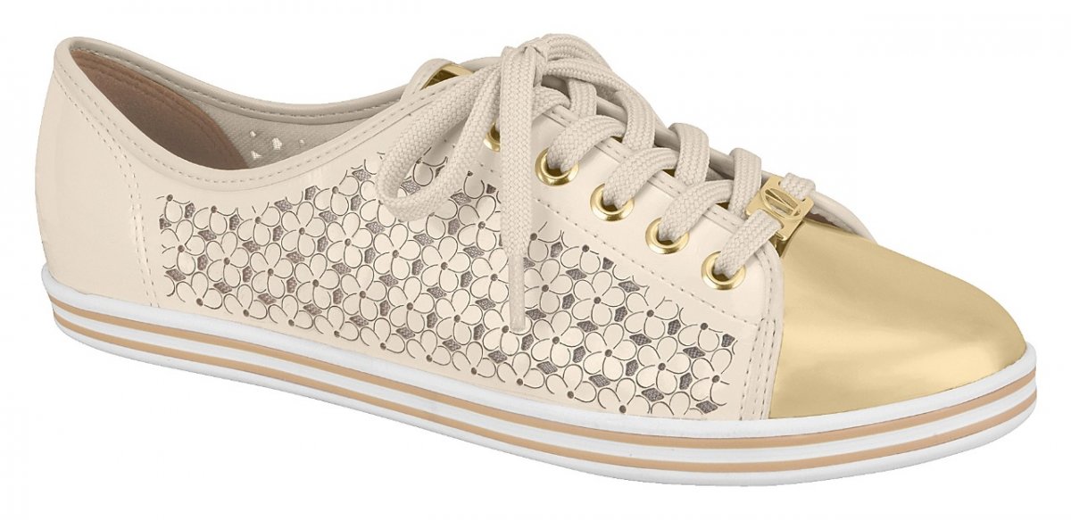 sapato oxford dourado