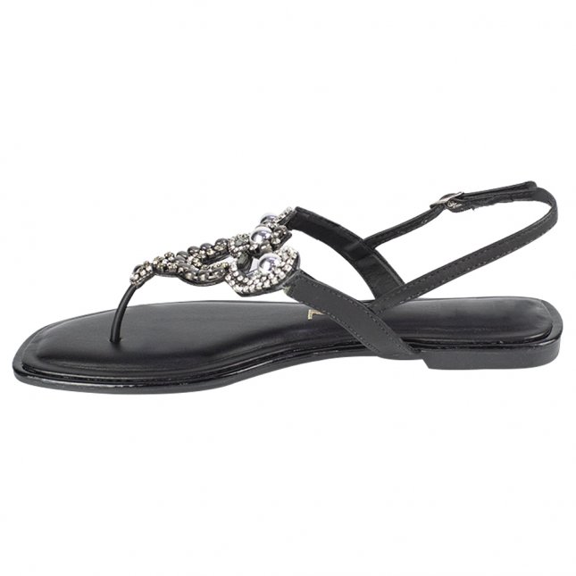 Lizzy Black Cream Sandal main image 0