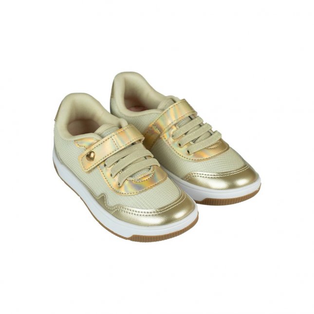Tênis Casual Tenis Infantil Feminino Dourado Tênis Kidy Astral - Main Image