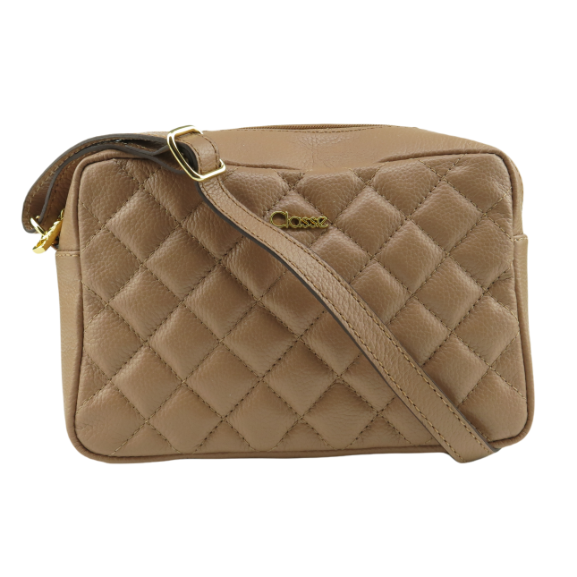 medium c charm bolsa in quilted calfskin