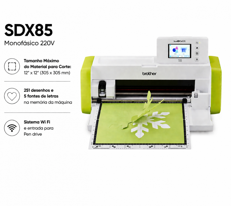 Máquina de corte - Scanner embutido Brother ScanNCut SDX85 220V