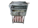 Churrasqueira mvel em inox Tecnogrill equipada com grelha elevatria TC001621-7 4