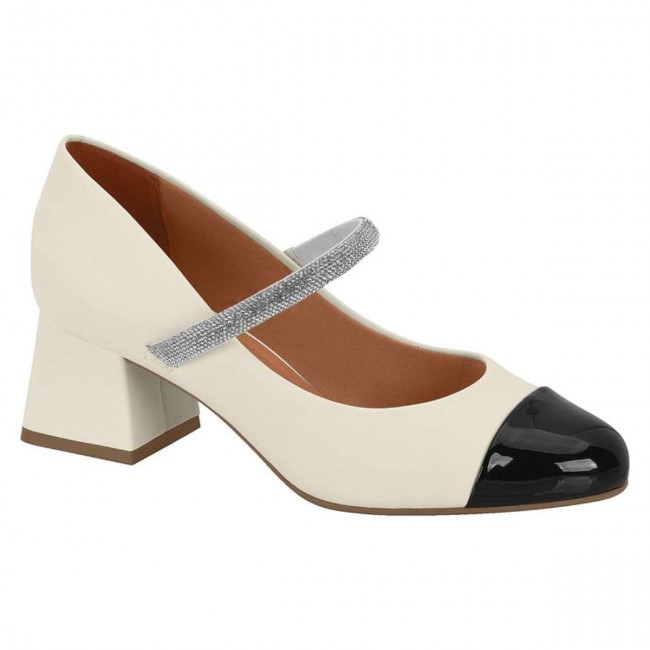 Sapato Vizzano Boneca Salto Bloco Feminino