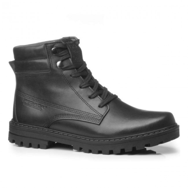 Bota Pegada Coturno Couro Masculina