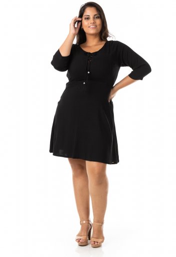 vestido em evasê