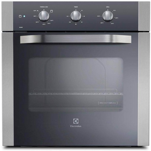Imagem - Forno a Gás de Embutir Electrolux Inox 73L 220V OG8MX