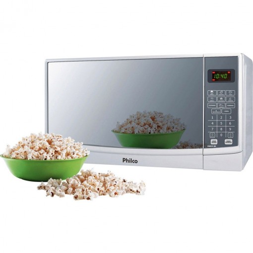 Micro-Ondas 22 Litros Branco Espelhado Philco 220V PME22