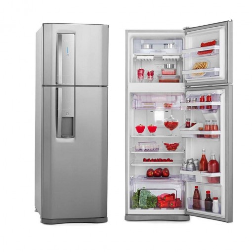 Imagem - Refrigerador Electrolux Duplex Frost Free Inox 380L Inox 220V DW42X