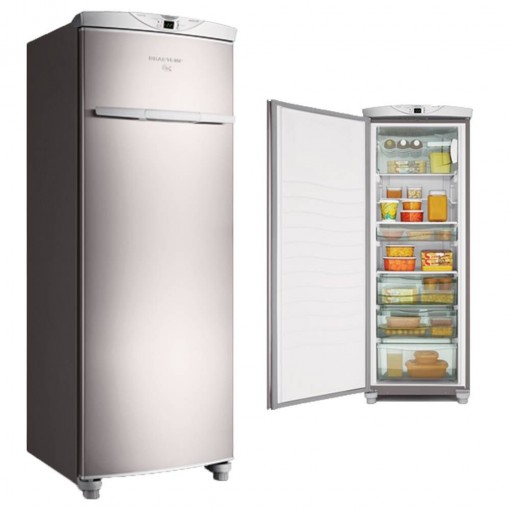Imagem - Freezer Brastemp Flex Vertical 228L Inox Frost Free 127V