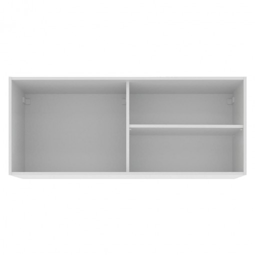 Armario Aereo Acordes Glamy 100 Mdf 2 Portas De Correr De Vidro Quadrato Branco Madesa