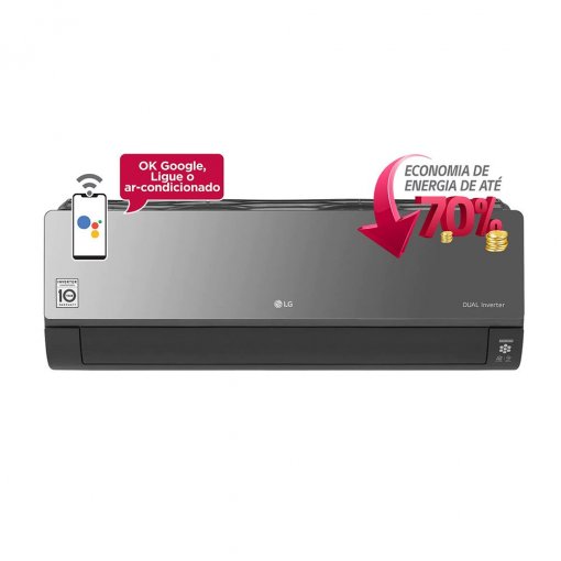 Imagem - Ar Condicionado Split LG Voice Art Cool 18000 BTU Quente e Frio Dual Inverter 220V S4UW18KLRPB.EB2GAMZ