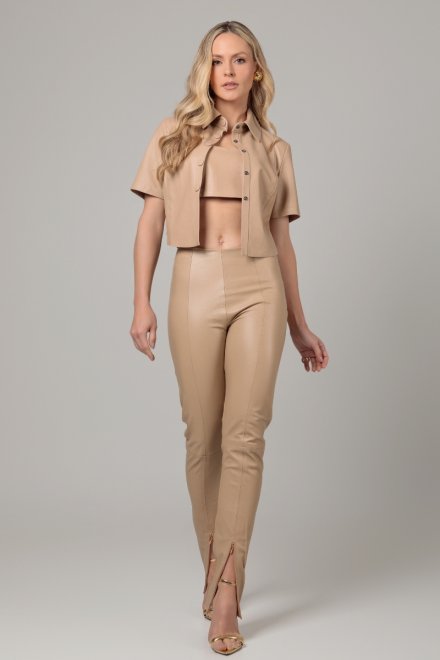 Calça Ali de couro exclusivo Couros do Valleh 10X sem juros