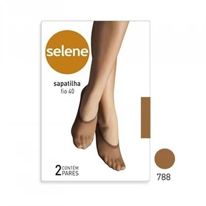 Meia Casual Selene Feminino 9055 Sapatilha Kit 2un