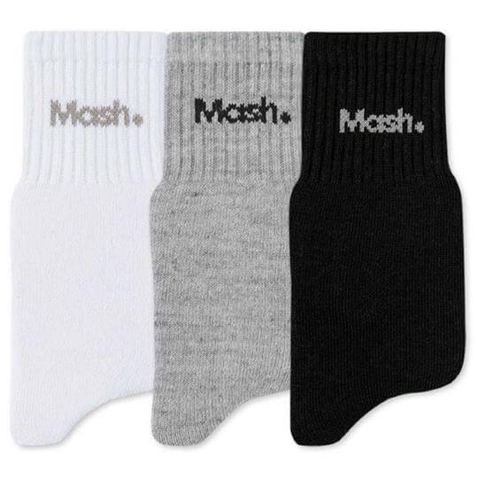 Meia Mash Cano Curto Kit 3 Pares Masculina Branca