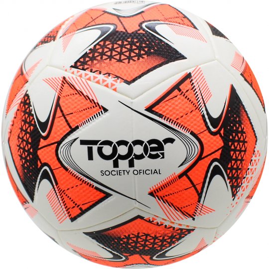 Bola Topper 22 Society  Branco/Laranja