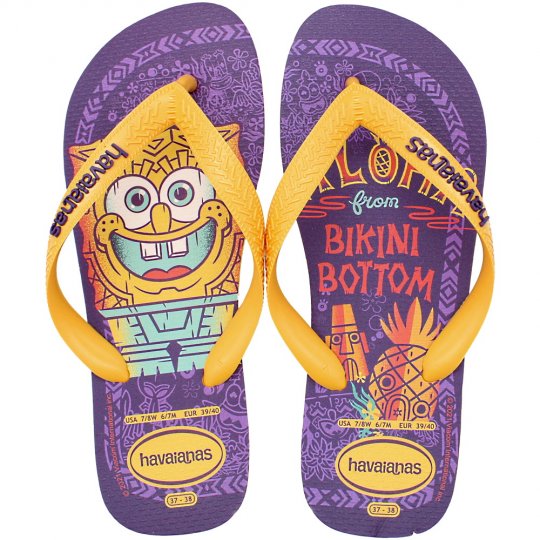 Chinelo Havaianas Bob Esponja Unissex