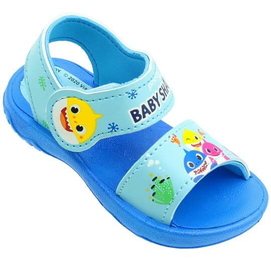 Sandlia Baby Shark Dance Masculina Azul