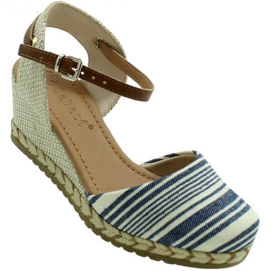 sandalia bebece azul