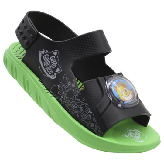 Sandália Infantil Gato Galáctico Fundo Do Mar Masculino!