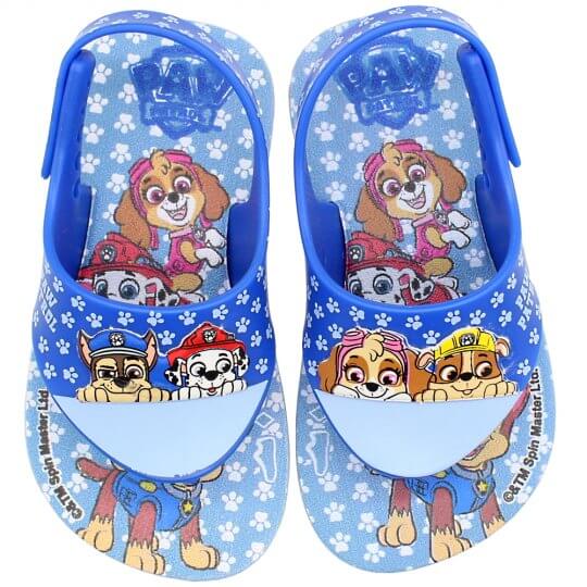 Sandália Infantil Patrulha Canina com Elástico Ipanema Azul