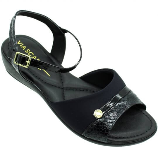 Sandália Via Scarpa Conforto Feminina